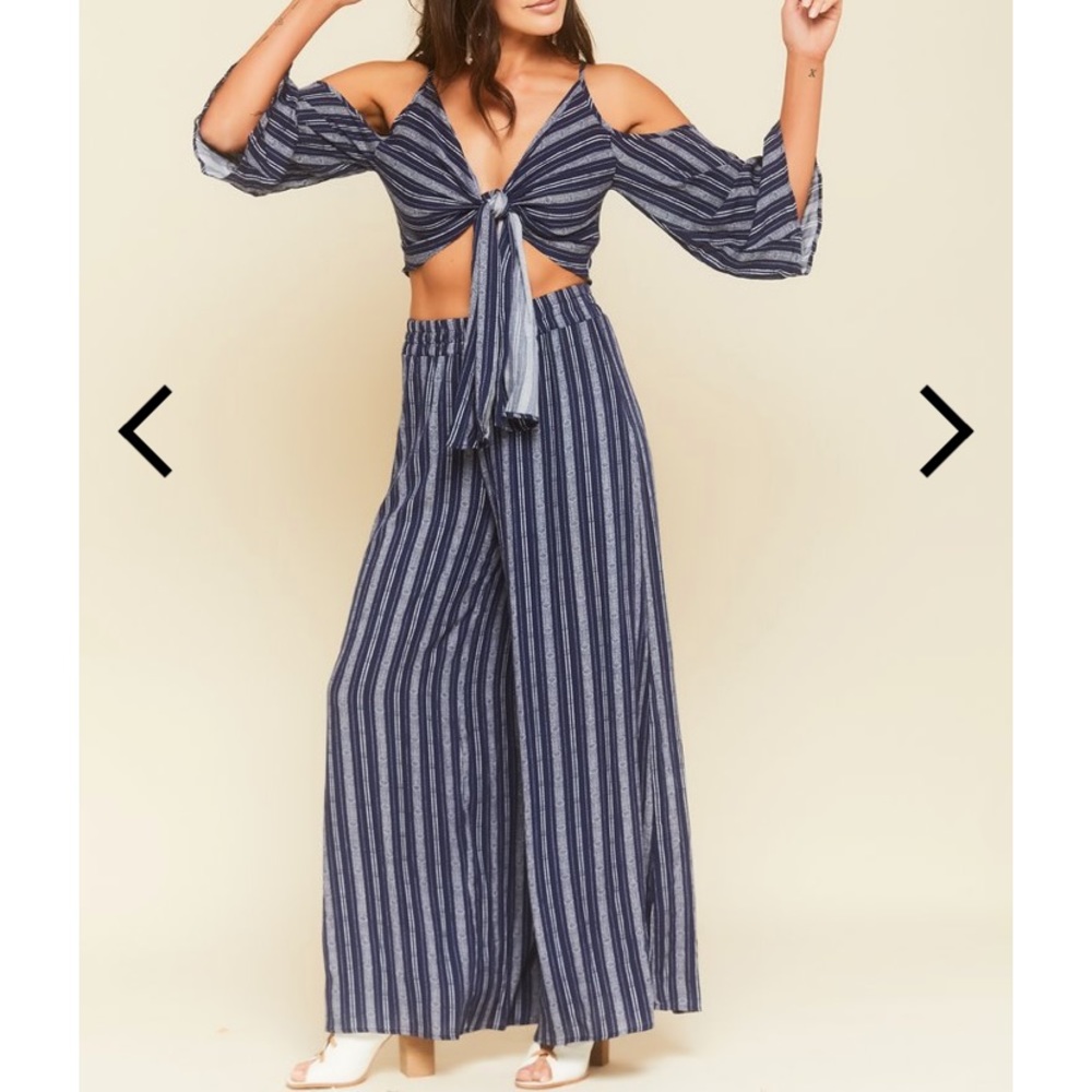 Blue and White Tribal Print Set
